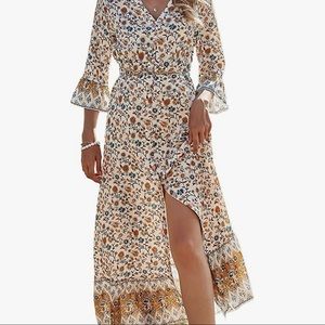 Bohemian Floral 🌾 Summer Dress!